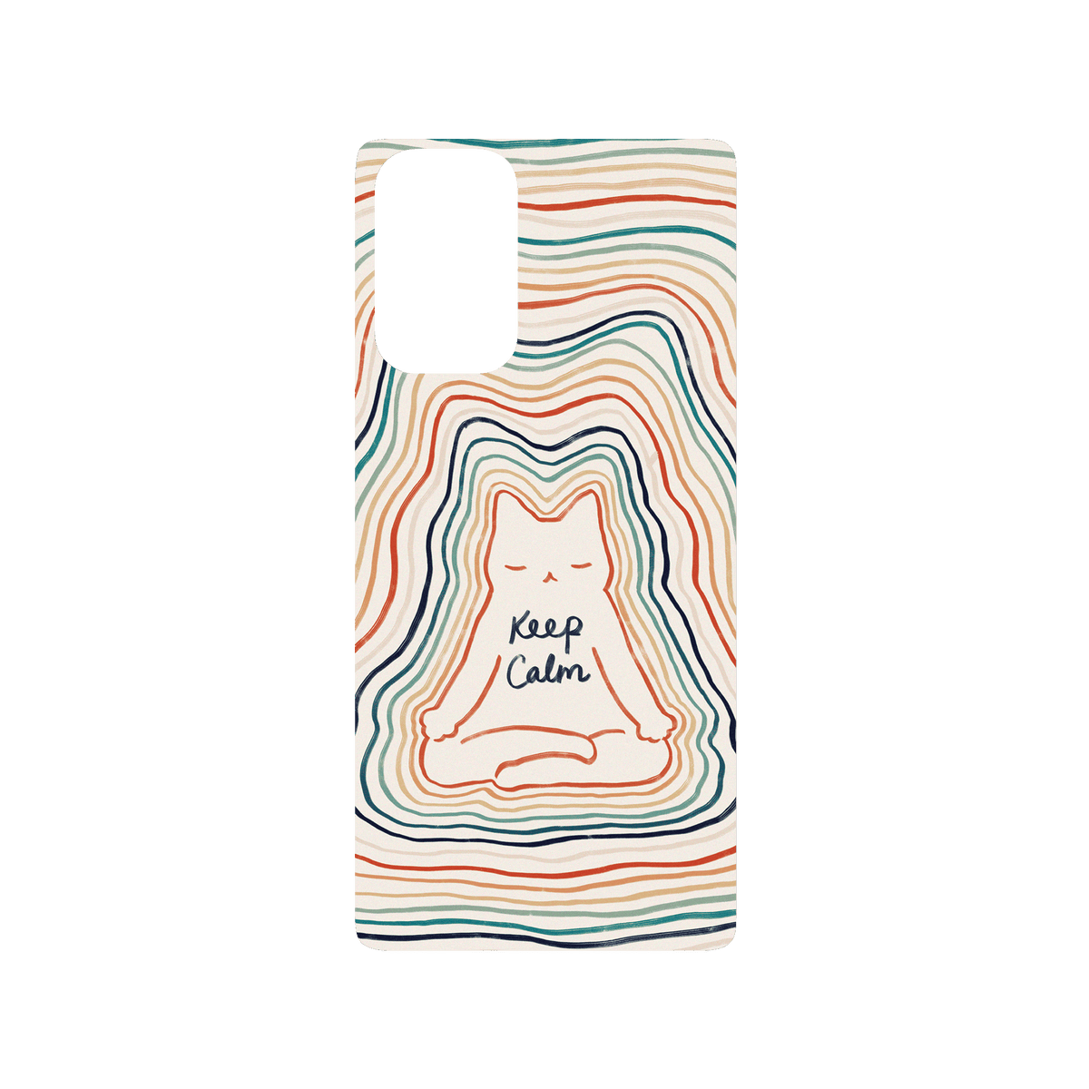 RHINOSHIELD X I Love Doodle SolidSuit Samsung Galaxy Note20 (4G/5G) Case - Mindful Cat - Keep Calm
