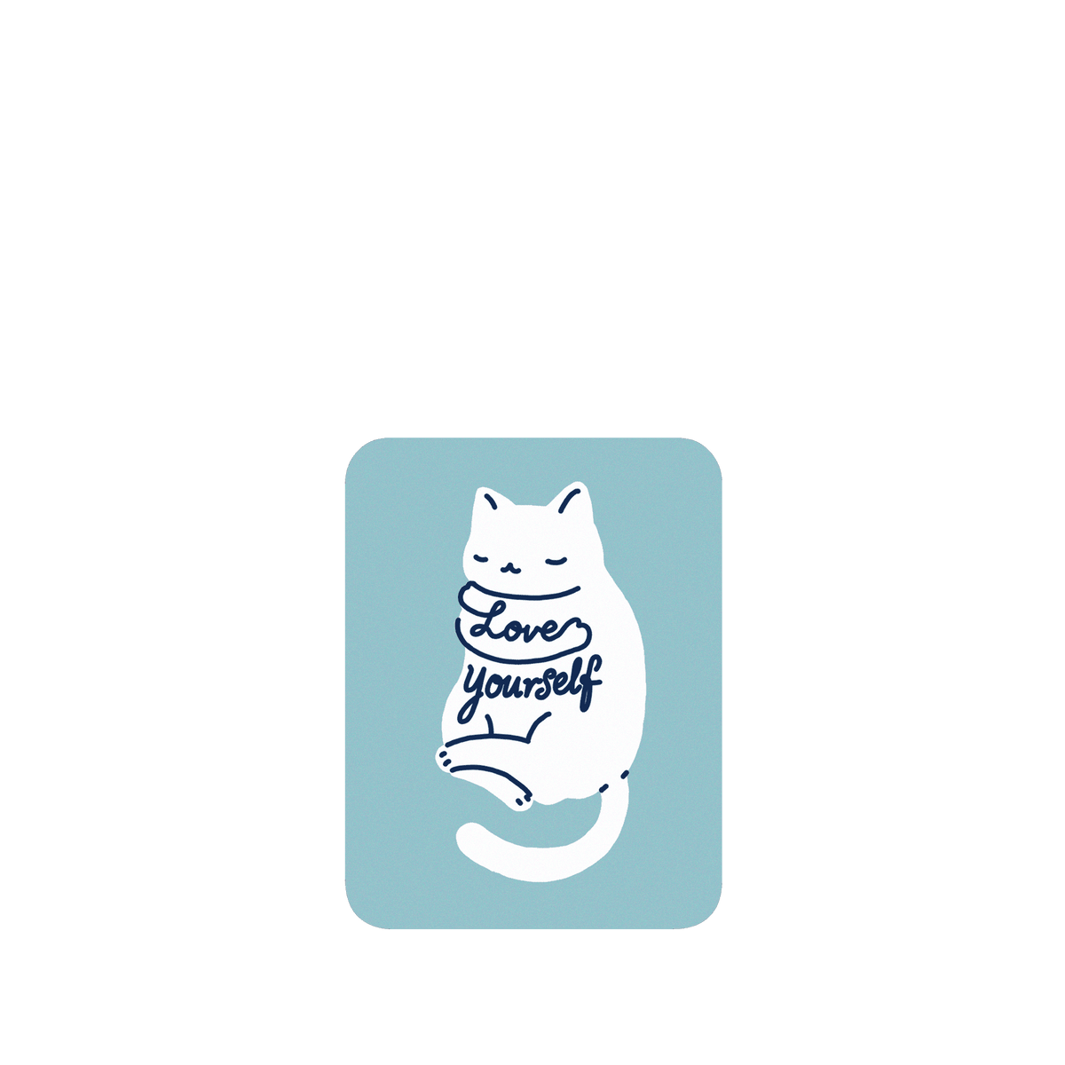 RHINOSHIELD X I Love Doodle SolidSuit Google Pixel 5 Case - Mindful Cat - Love Yourself