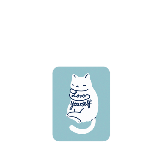 RHINOSHIELD X I Love Doodle SolidSuit Google Pixel 5 Case - Mindful Cat - Love Yourself