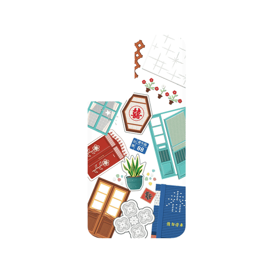 RHINOSHIELD X OldHouseFace SolidSuit Samsung Galaxy S21 Case - Classic House Compilation