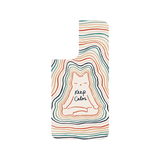RHINOSHIELD X I Love Doodle SolidSuit Samsung Galaxy S21 Case - Mindful Cat - Keep Calm