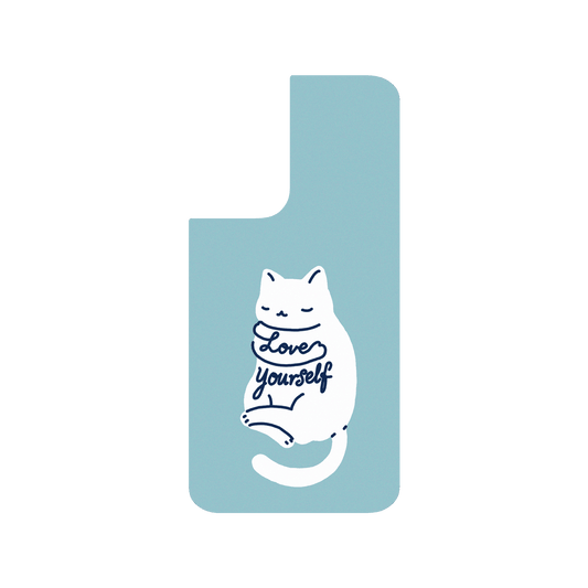 RHINOSHIELD X I Love Doodle SolidSuit Samsung Galaxy S21 Case - Mindful Cat - Love Yourself