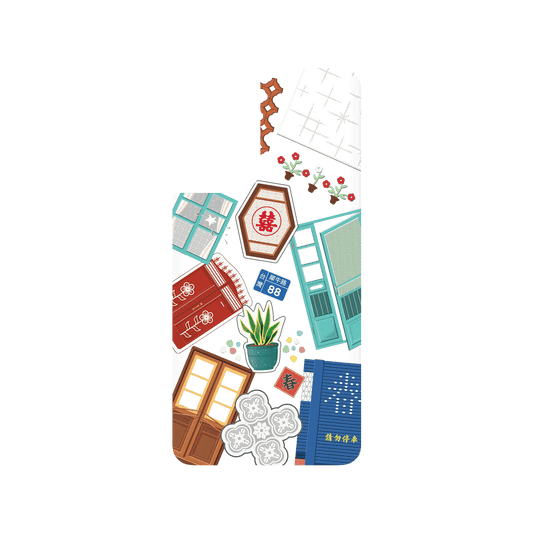 RHINOSHIELD X OldHouseFace SolidSuit Samsung Galaxy S21+ Case - Classic House Compilation