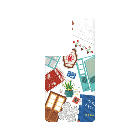 RHINOSHIELD X OldHouseFace SolidSuit Samsung Galaxy S21 Ultra Case - Classic House Compilation