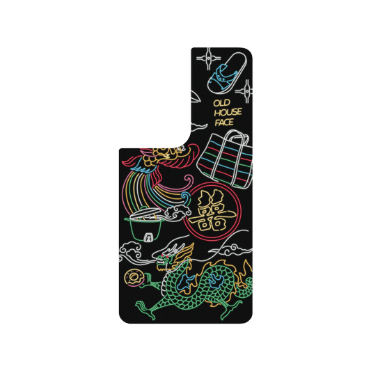 RHINOSHIELD X OldHouseFace SolidSuit Samsung Galaxy S21 Ultra Case - Taiwanese Neon Light