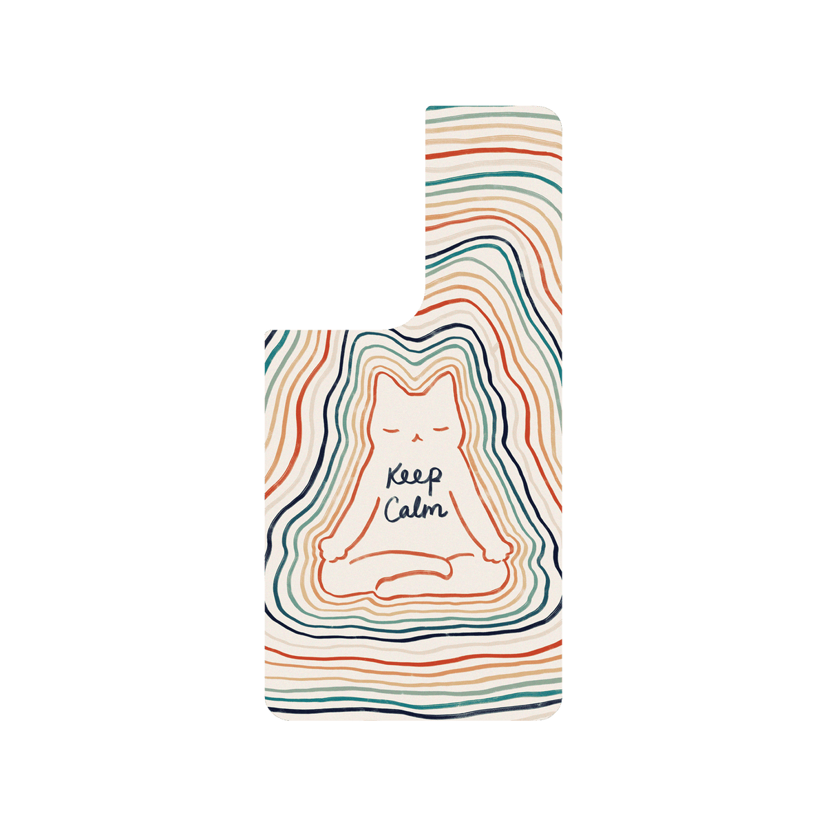 RHINOSHIELD X I Love Doodle SolidSuit Samsung Galaxy S21 Ultra Case - Mindful Cat - Keep Calm