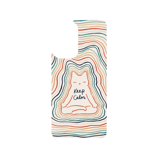 RHINOSHIELD X I Love Doodle SolidSuit Samsung Galaxy A52 (4G/5G) Case - Mindful Cat - Keep Calm