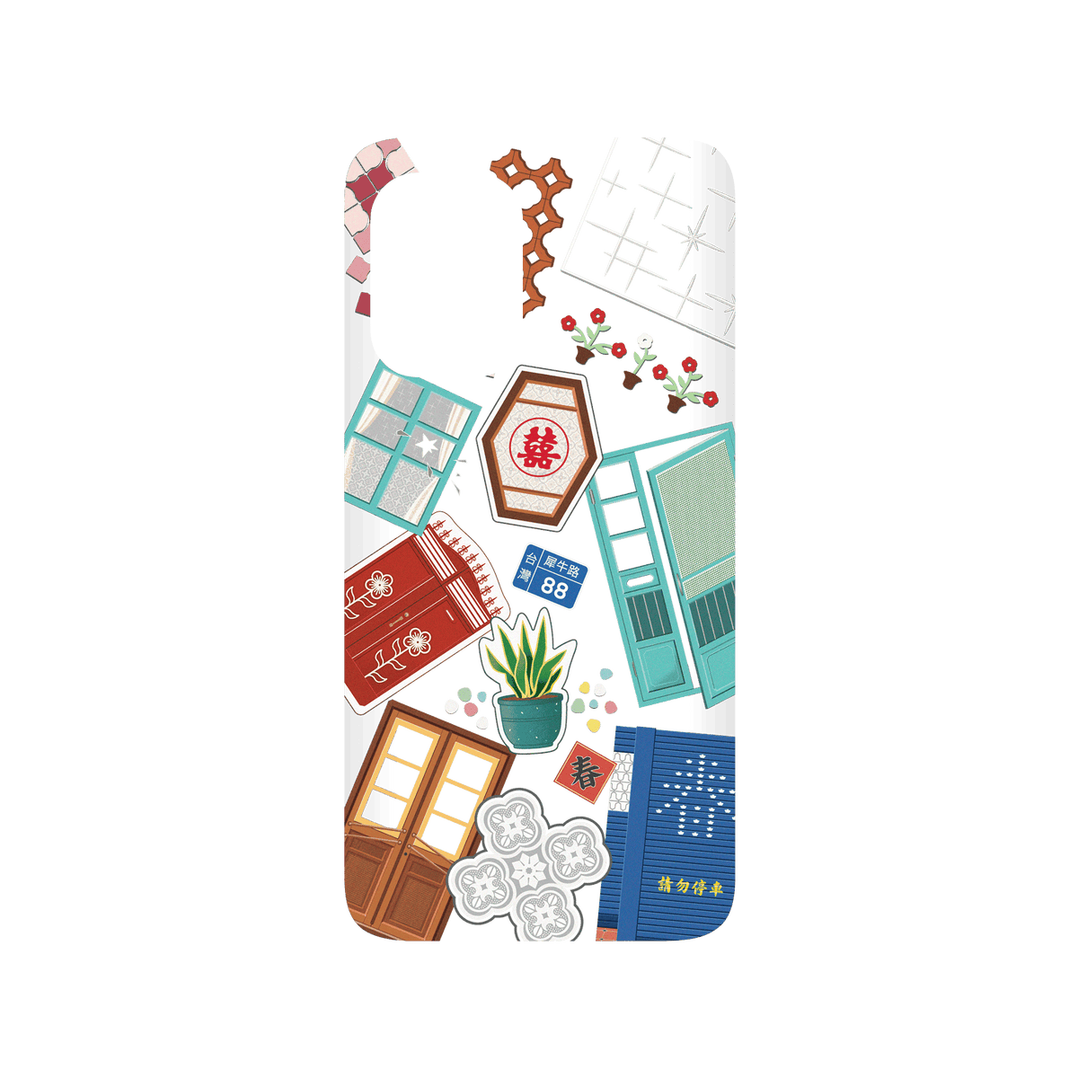 RHINOSHIELD X OldHouseFace SolidSuit ASUS Zenfone 8 Case - Classic House Compilation