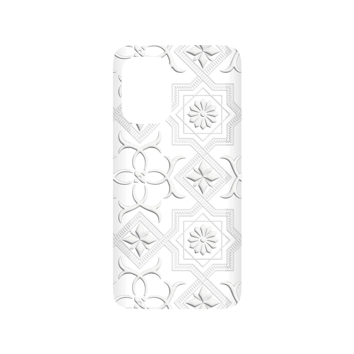 RHINOSHIELD X OldHouseFace SolidSuit ASUS Zenfone 8 Case - Patterned Glass- Cube and Flower