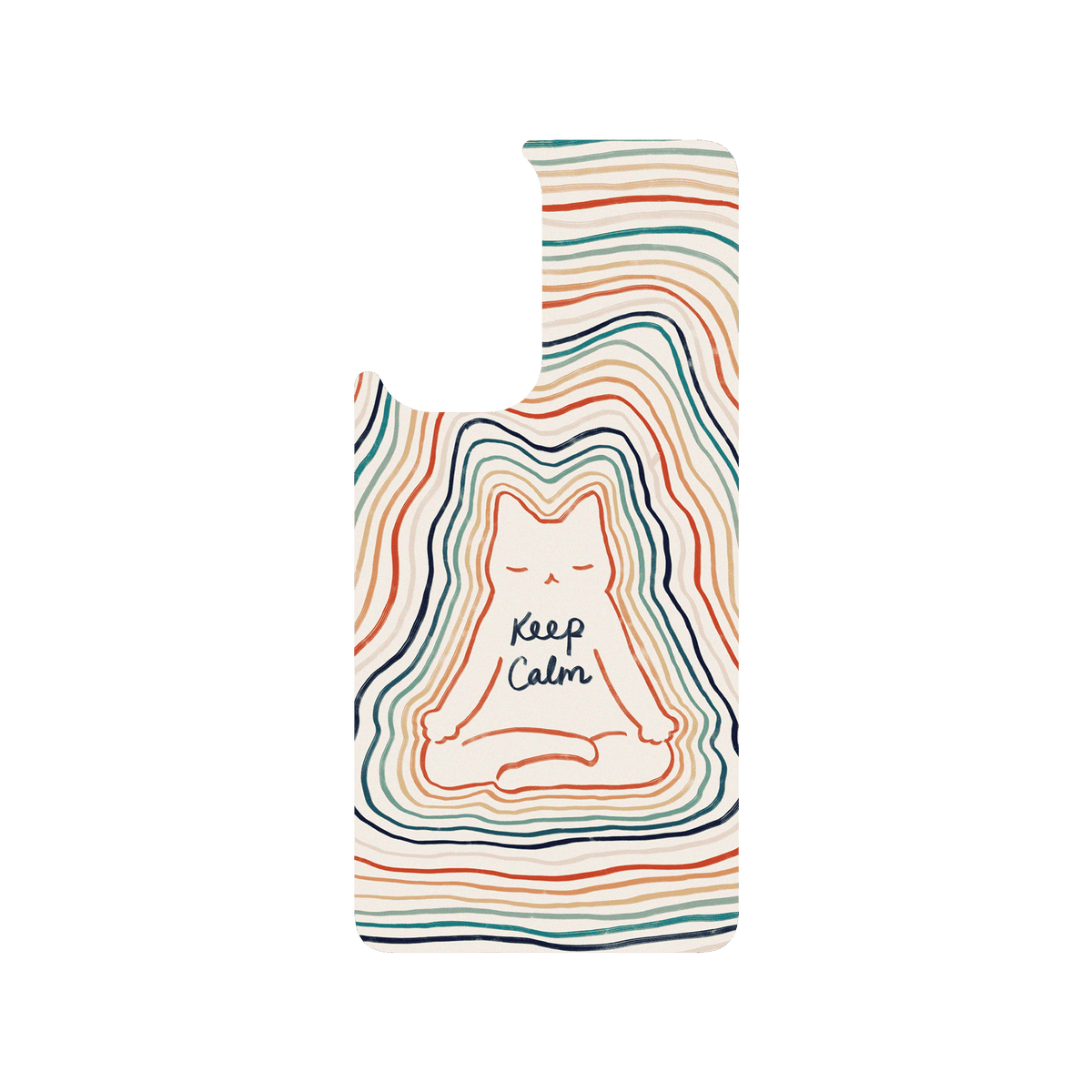 RHINOSHIELD X I Love Doodle SolidSuit OnePlus 9 Pro Case - Mindful Cat - Keep Calm