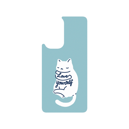 RHINOSHIELD X I Love Doodle SolidSuit OnePlus 9 Pro Case - Mindful Cat - Love Yourself