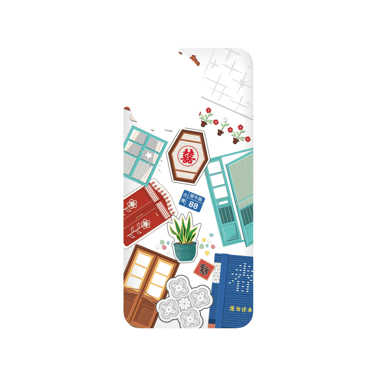 RHINOSHIELD X OldHouseFace SolidSuit Xiaomi Mi 11 Case - Classic House Compilation