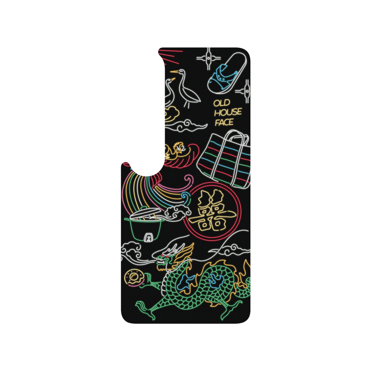 RHINOSHIELD X OldHouseFace SolidSuit Xiaomi Mi 10 Pro Case - Taiwanese Neon Light
