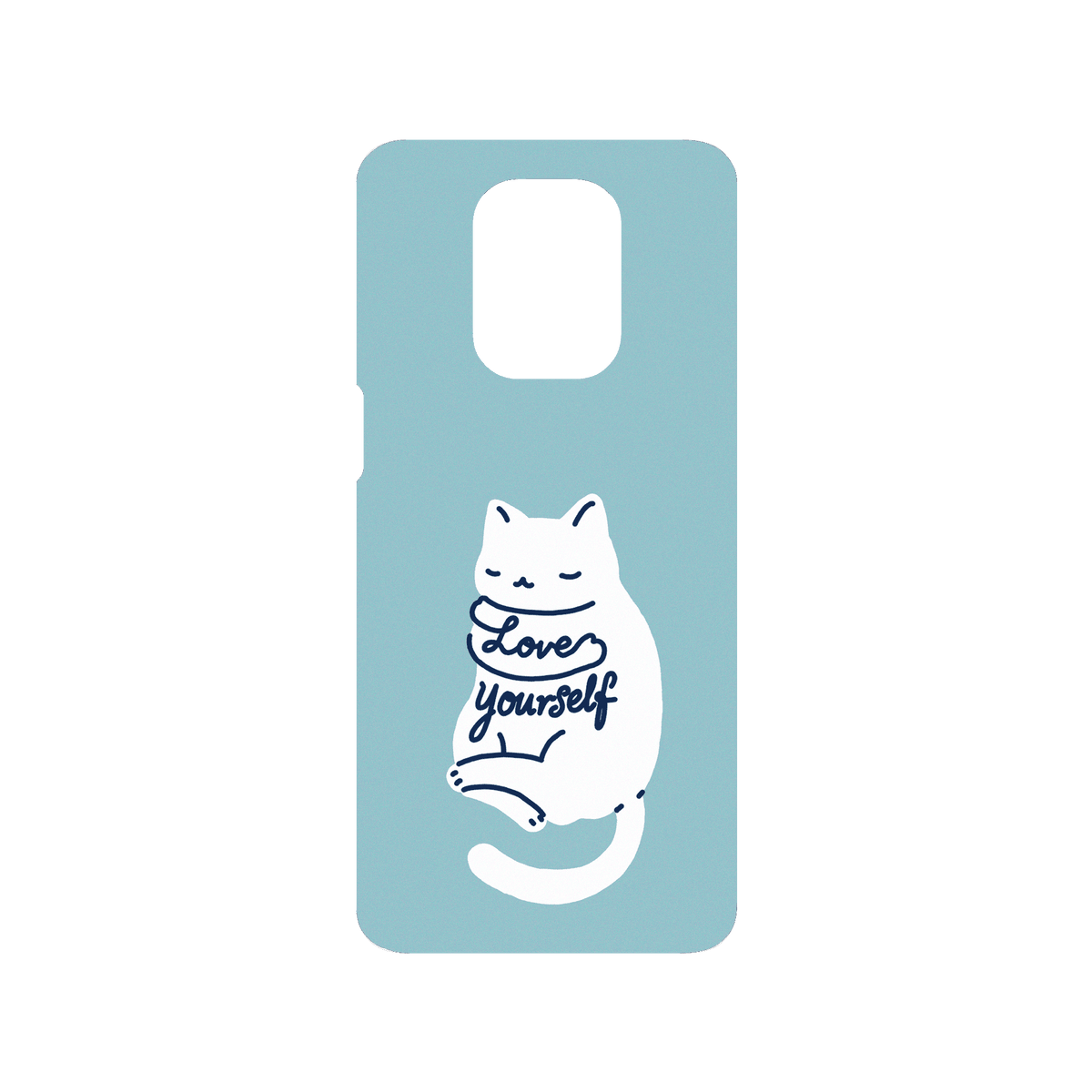 RHINOSHIELD X I Love Doodle SolidSuit Redmi Note 9 Pro (4G) Case - Mindful Cat - Love Yourself