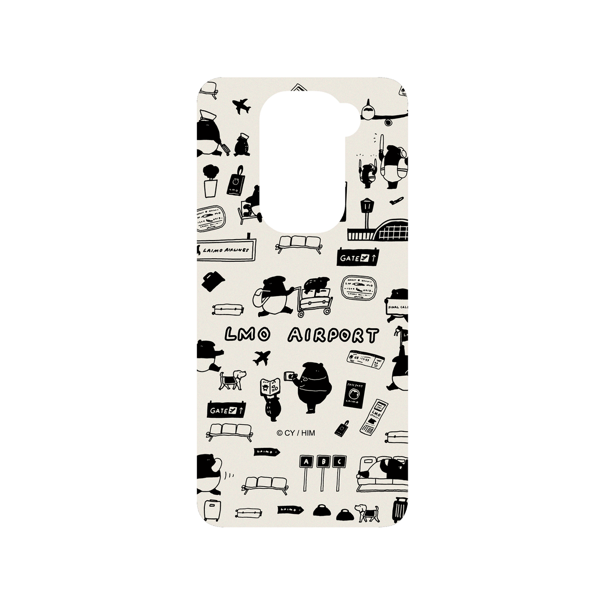 RHINOSHIELD X LAIMO SolidSuit Redmi Note 9 (4G Global) Case - LMO AIRPORT