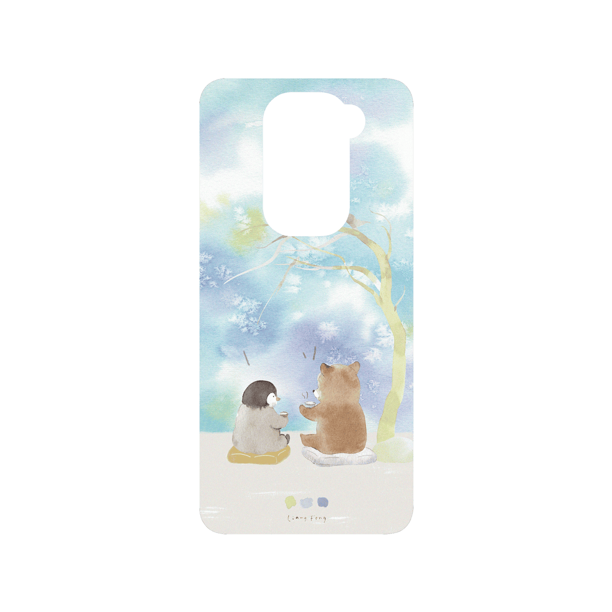 RHINOSHIELD X Liang Feng SolidSuit Redmi Note 9 (4G Global) Case - Penguin & Bear