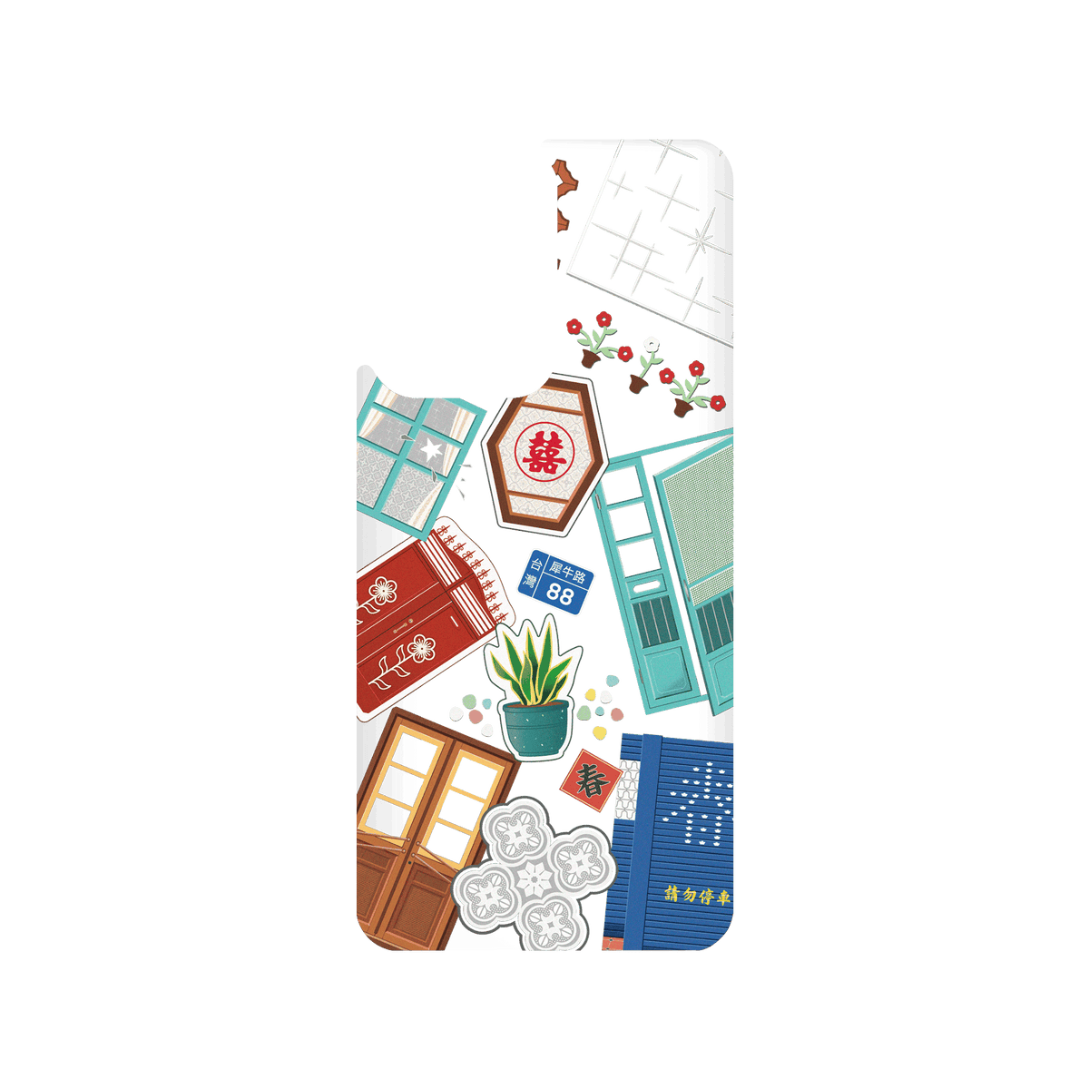 RHINOSHIELD X OldHouseFace SolidSuit Xiaomi 11T Case - Classic House Compilation