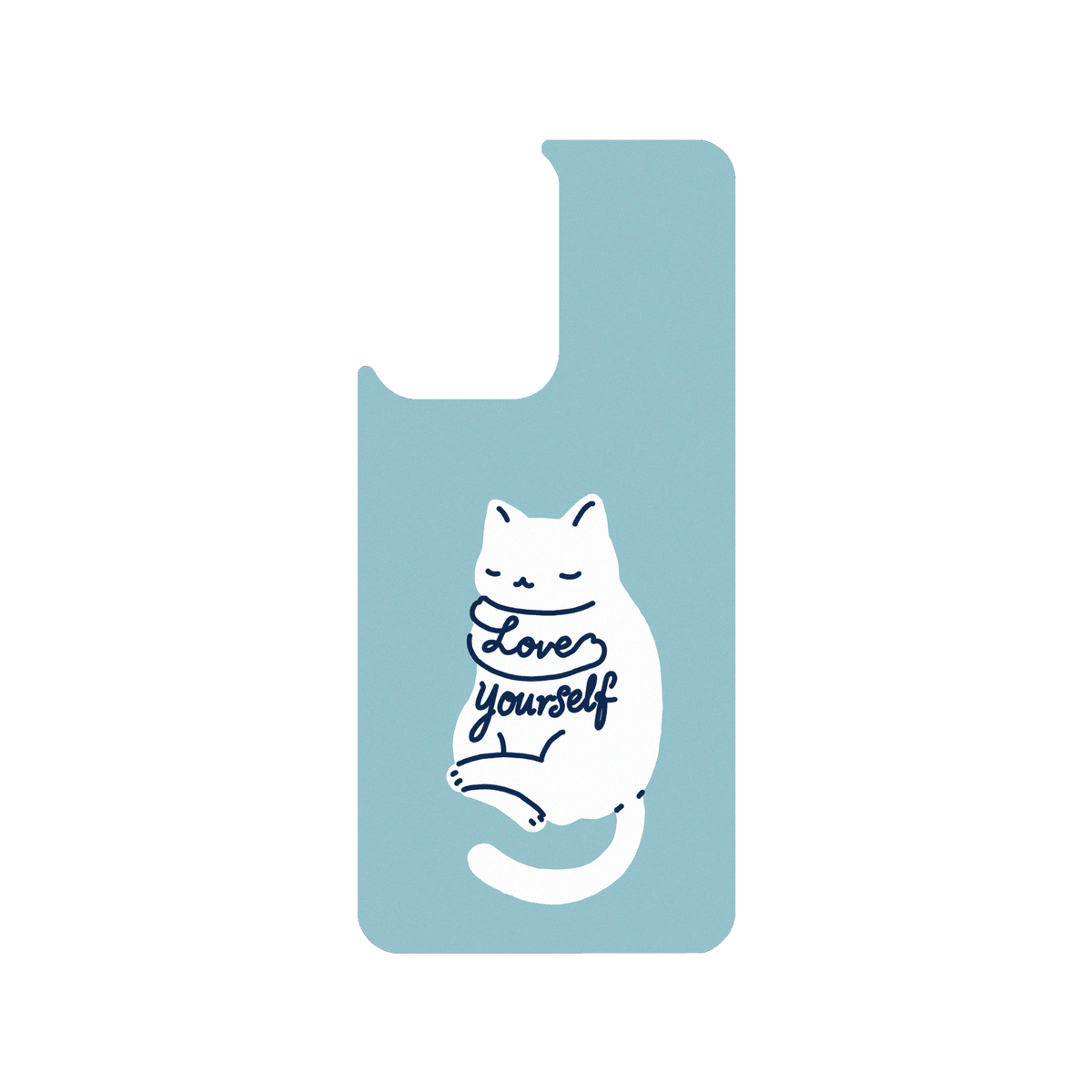 RHINOSHIELD X I Love Doodle SolidSuit Xiaomi 11T Case - Mindful Cat - Love Yourself