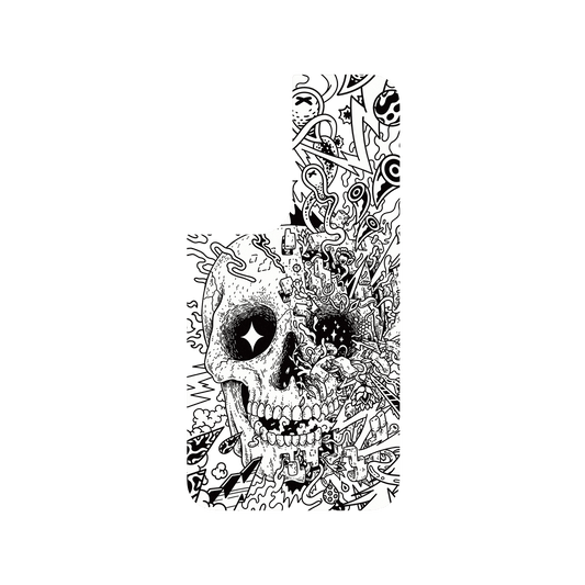 RHINOSHIELD X Lei Melendres SolidSuit Samsung Galaxy S22 Case - Rebirth Skull
