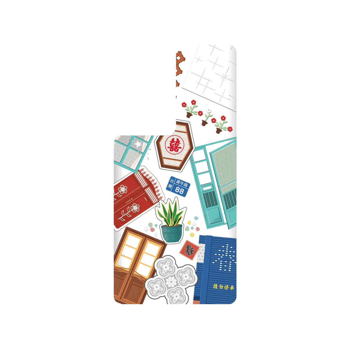 RHINOSHIELD X OldHouseFace SolidSuit Samsung Galaxy S22 Ultra Case - Classic House Compilation