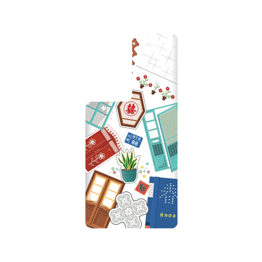 RHINOSHIELD X OldHouseFace SolidSuit Samsung Galaxy S22 Ultra Case - Classic House Compilation
