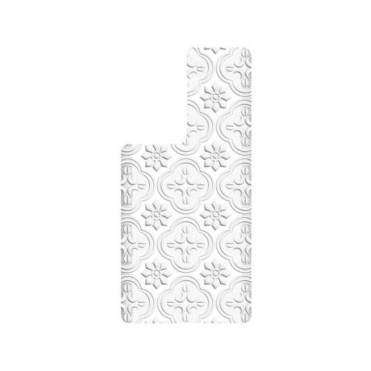 RHINOSHIELD X OldHouseFace SolidSuit Samsung Galaxy S22 Ultra Case - Patterned Glass- Begonia Flowers