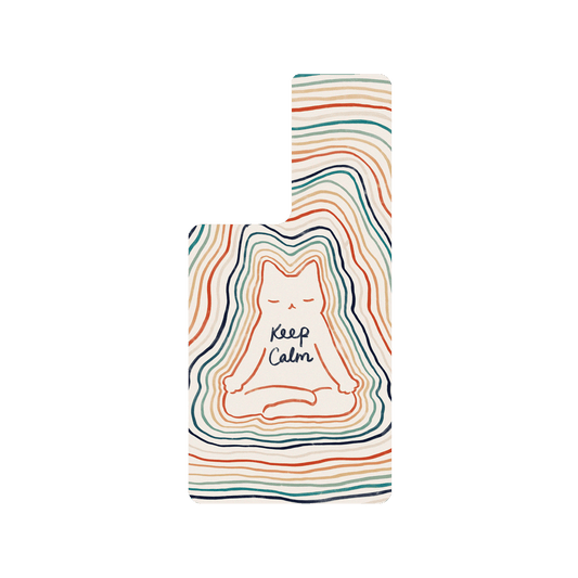 RHINOSHIELD X I Love Doodle SolidSuit Samsung Galaxy S22 Ultra Case - Mindful Cat - Keep Calm