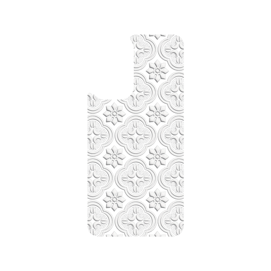RHINOSHIELD X OldHouseFace SolidSuit Samsung Galaxy A53 Case - Patterned Glass- Begonia Flowers