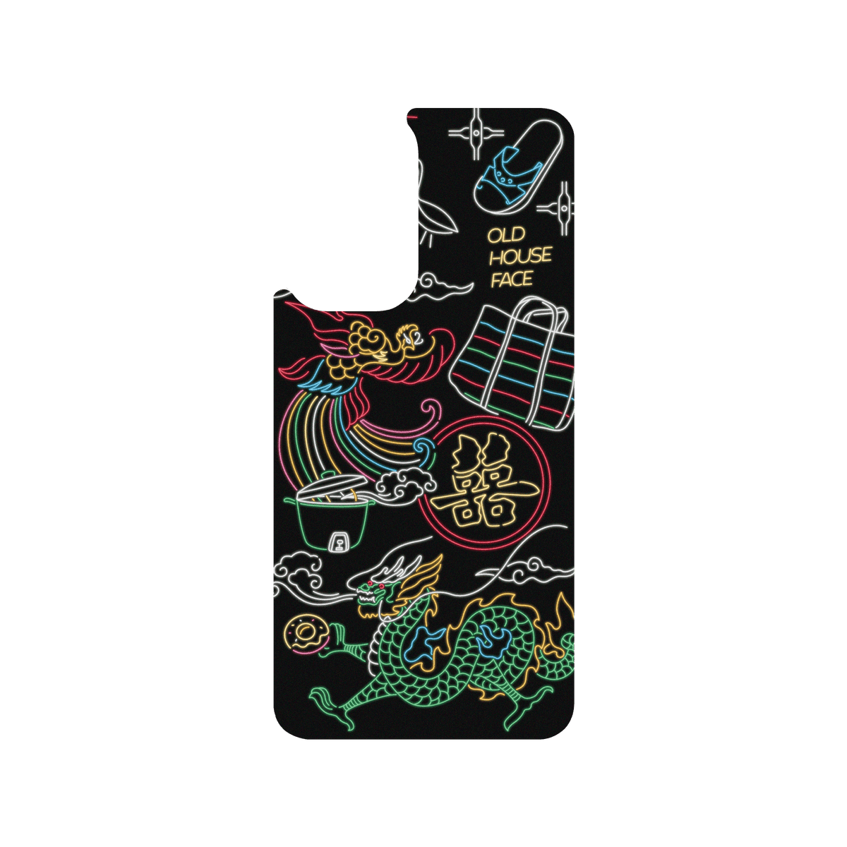 RHINOSHIELD X OldHouseFace SolidSuit Samsung Galaxy A53 Case - Taiwanese Neon Light