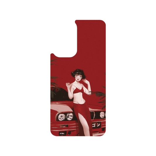 RHINOSHIELD X Janice Sung SolidSuit Samsung Galaxy A53 Case - Garnet