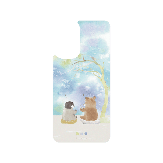 RHINOSHIELD X Liang Feng SolidSuit Samsung Galaxy A73 Case - Penguin & Bear