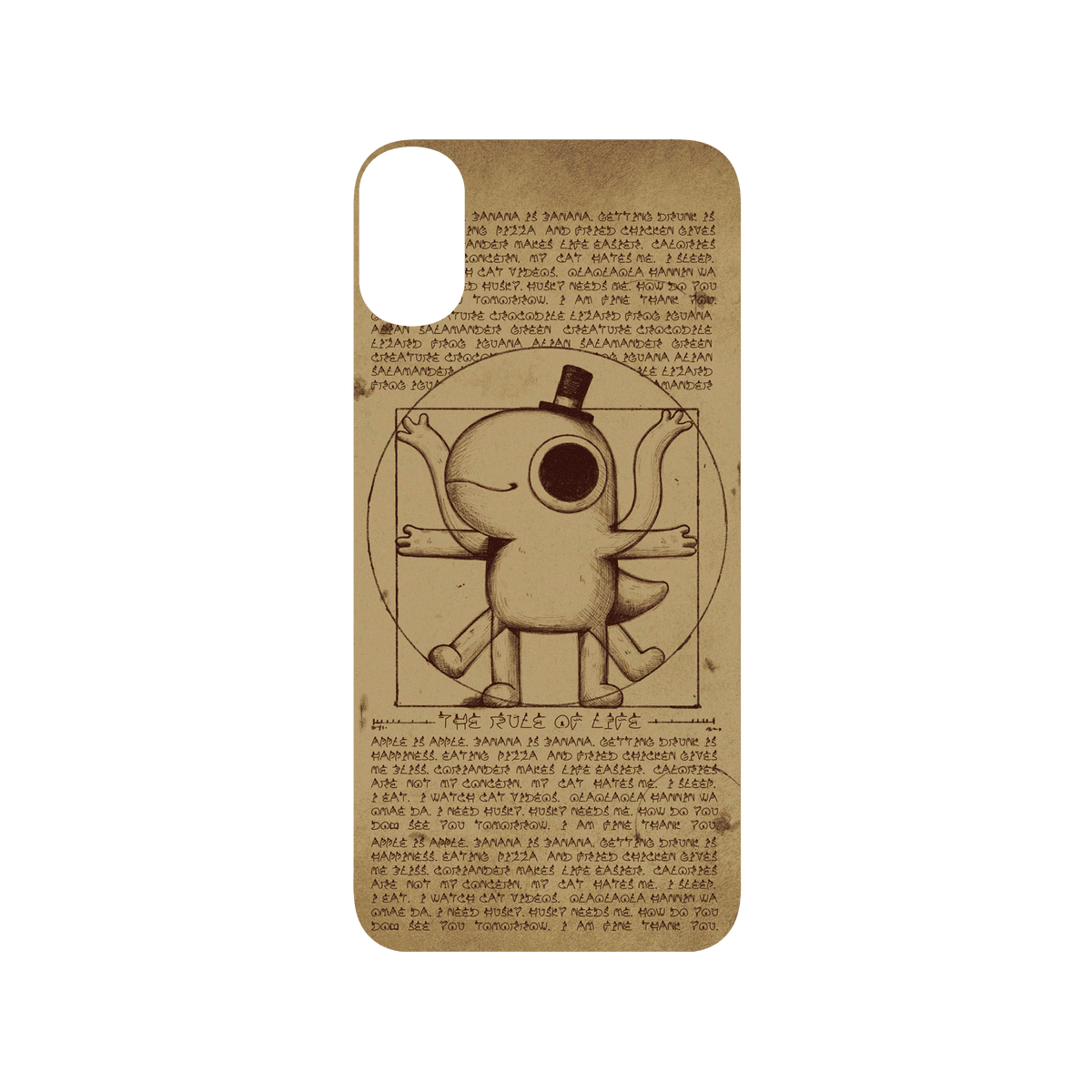 RHINOSHIELD X Incrediville SolidSuit iPhone XS Case - Vitruvian Lizard 2
