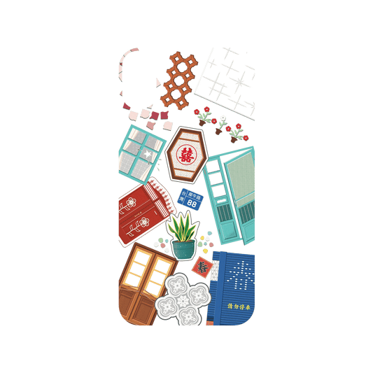 RHINOSHIELD X OldHouseFace SolidSuit iPhone XR Case - Classic House Compilation