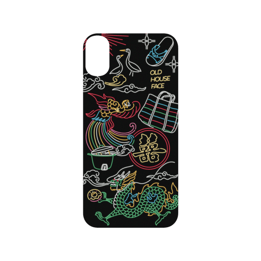 RHINOSHIELD X OldHouseFace SolidSuit iPhone XR Case - Taiwanese Neon Light