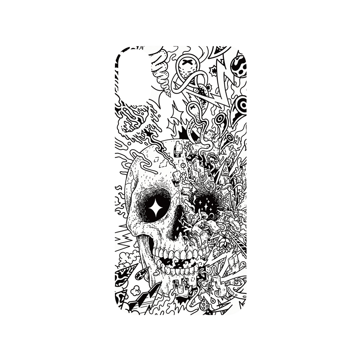 RHINOSHIELD X Lei Melendres SolidSuit iPhone XR Case - Rebirth Skull