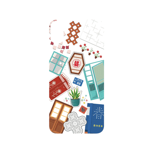 RHINOSHIELD X OldHouseFace SolidSuit iPhone XS Max Case - Classic House Compilation
