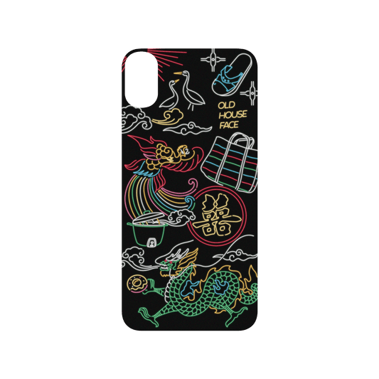 RHINOSHIELD X OldHouseFace SolidSuit iPhone XS Max Case - Taiwanese Neon Light