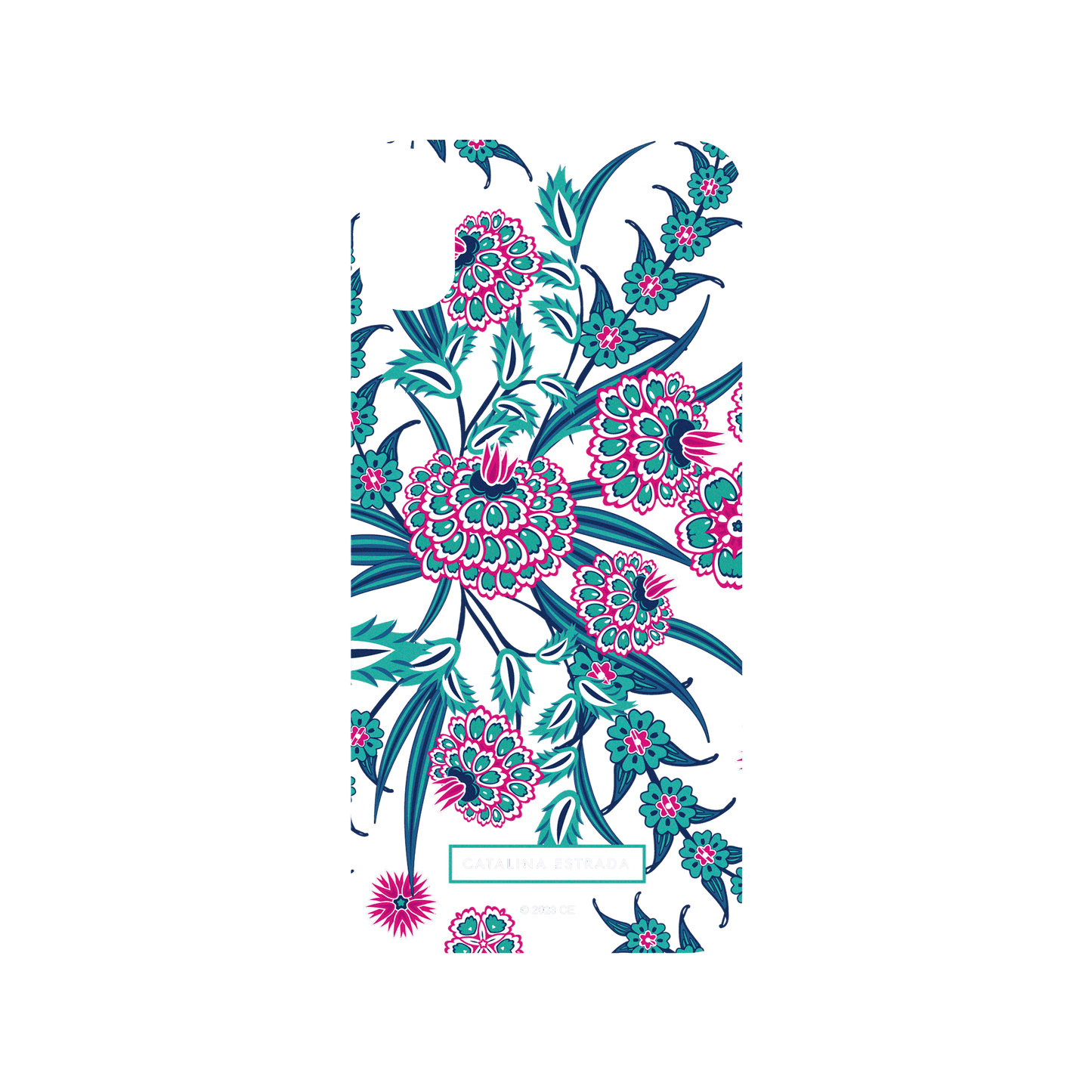 RHINOSHIELD X Catalina Estrada SolidSuit iPhone XS Max Case - Blue and Pink Flowers