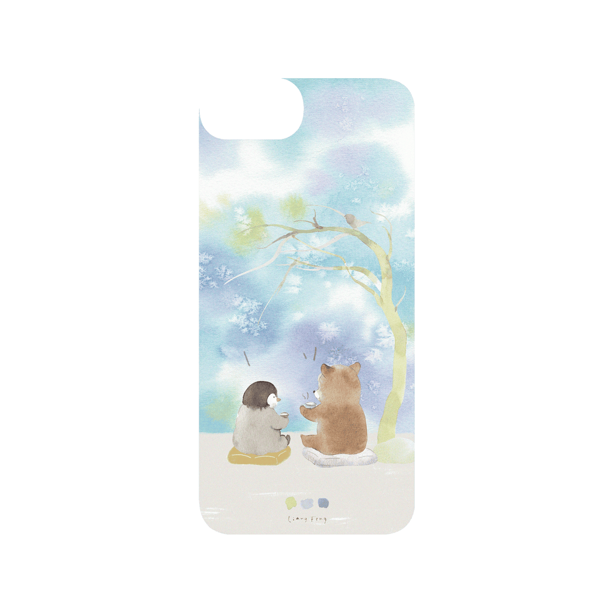 RHINOSHIELD X Liang Feng SolidSuit iPhone SE (2nd generation) Case - Penguin & Bear