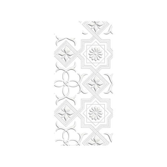 RHINOSHIELD X OldHouseFace SolidSuit iPhone SE (2nd generation) Case - Patterned Glass- Cube and Flower