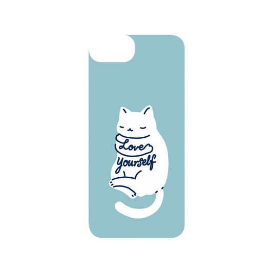 RHINOSHIELD X I Love Doodle SolidSuit iPhone 8 Case - Mindful Cat - Love Yourself