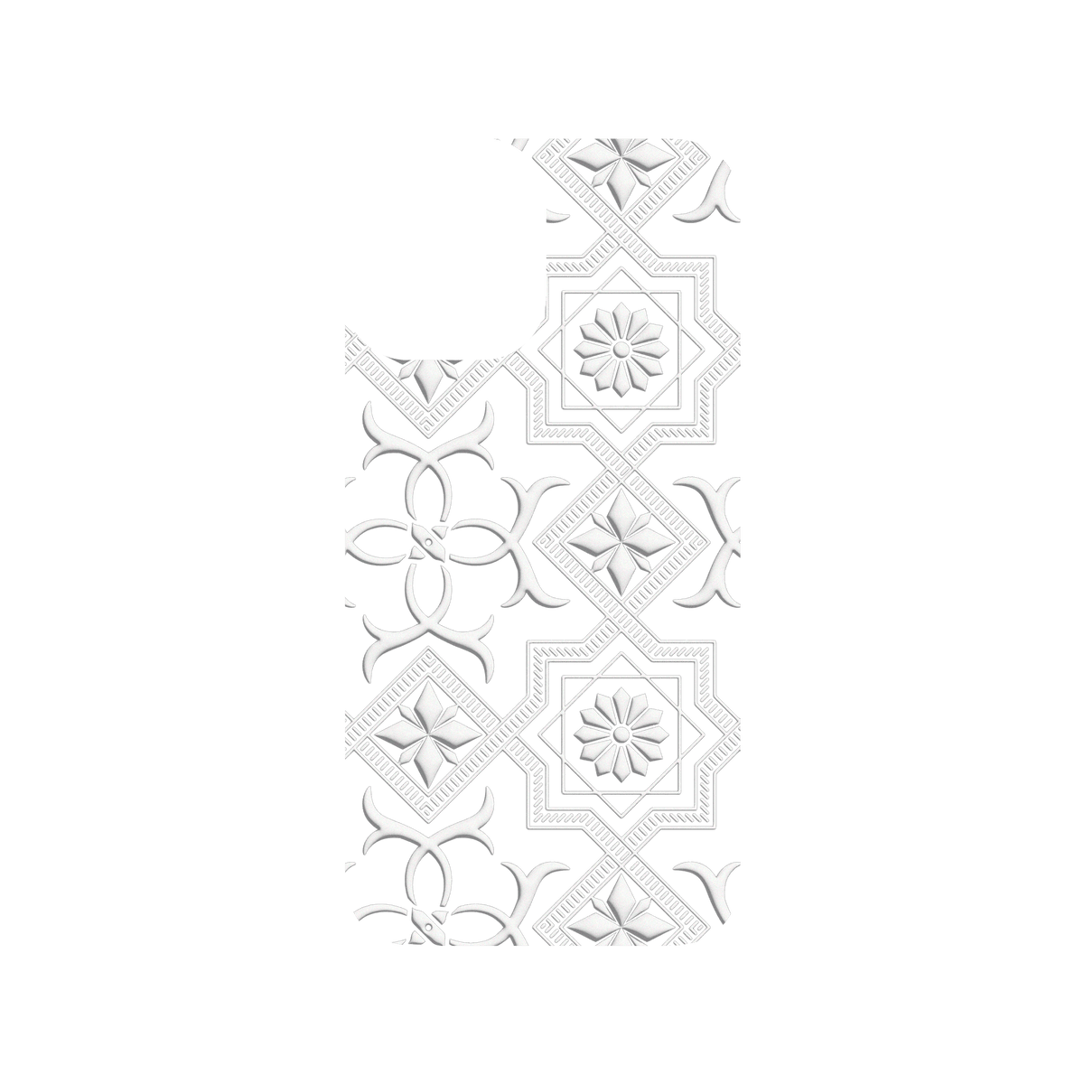 RHINOSHIELD X OldHouseFace SolidSuit iPhone 12 mini Case - Patterned Glass- Cube and Flower