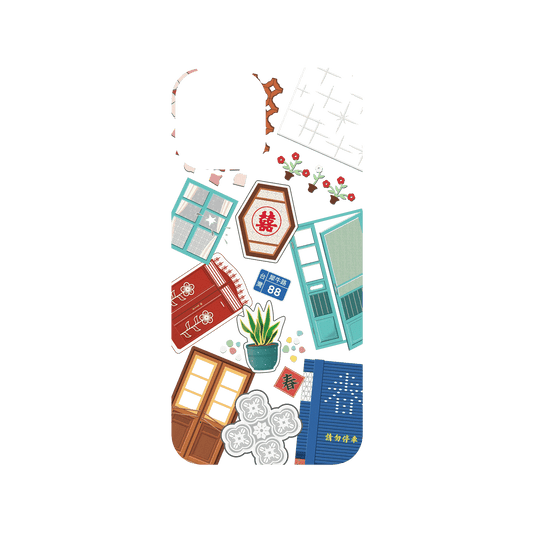 RHINOSHIELD X OldHouseFace SolidSuit iPhone 12 Case - Classic House Compilation