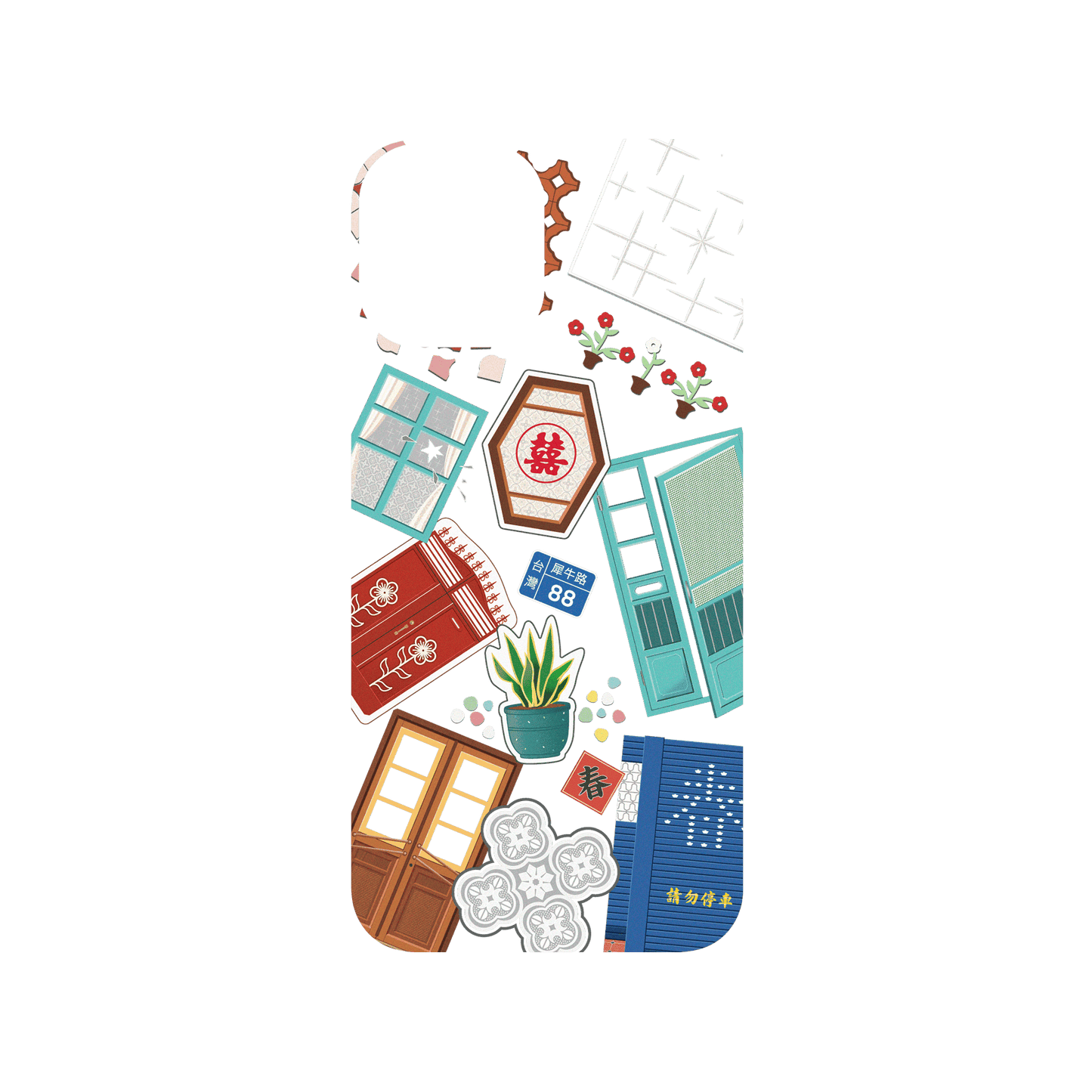 RHINOSHIELD X OldHouseFace SolidSuit iPhone 12 Pro Case - Classic House Compilation