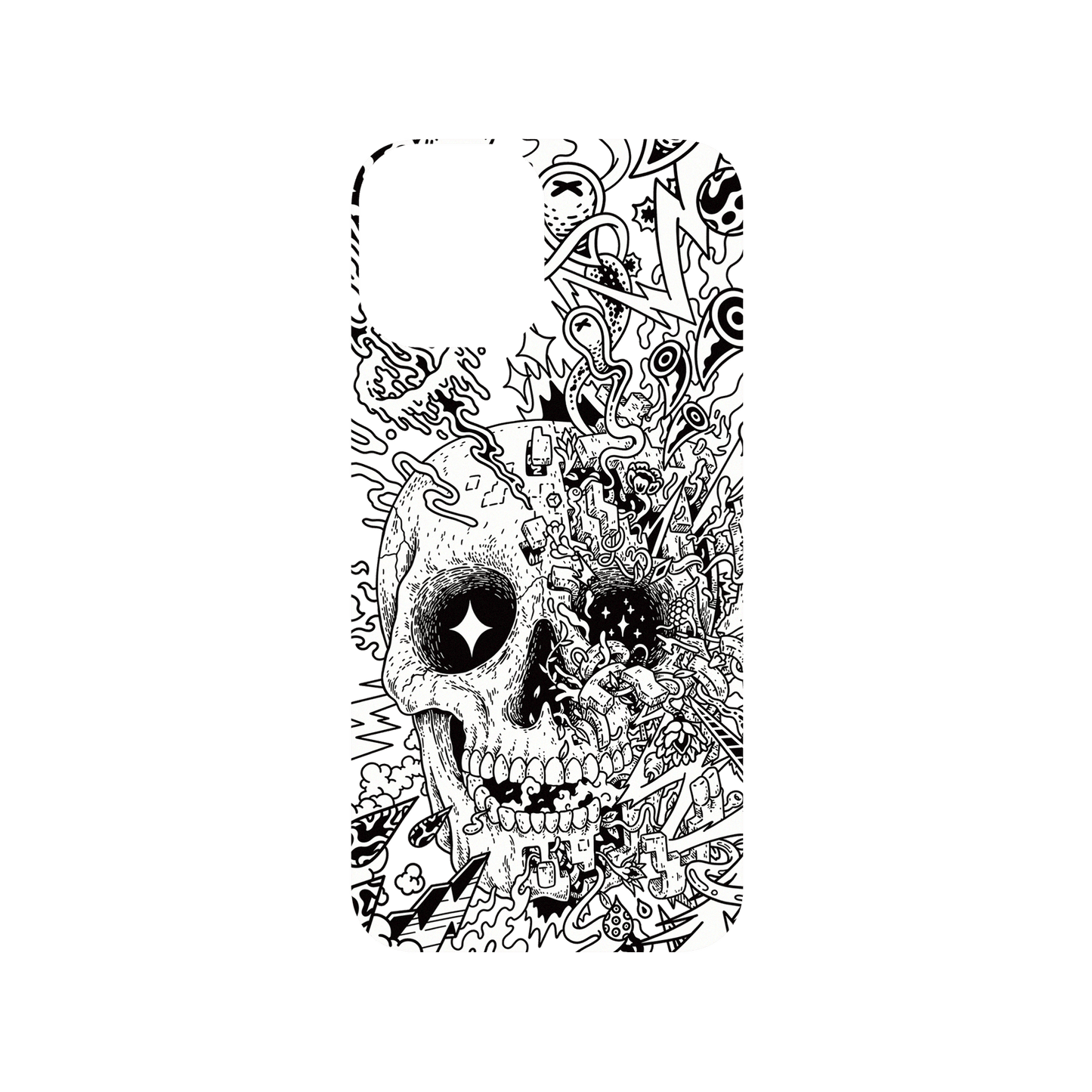 RHINOSHIELD X Lei Melendres SolidSuit (MagSafe compatible) iPhone 12 Pro Case - Rebirth Skull