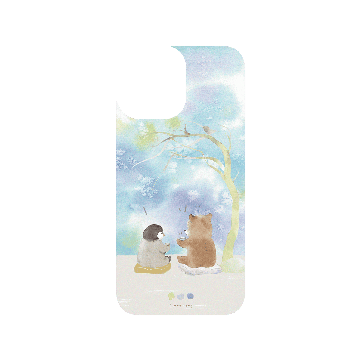 RHINOSHIELD X Liang Feng SolidSuit iPhone 13 Pro Max Case - Penguin & Bear