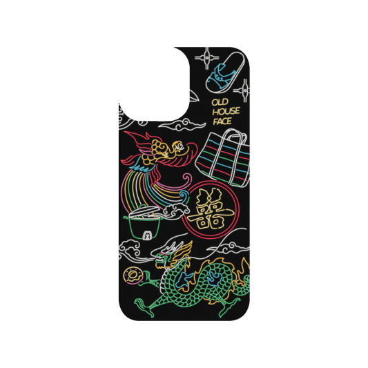 RHINOSHIELD X OldHouseFace SolidSuit iPhone 13 Pro Max Case - Taiwanese Neon Light