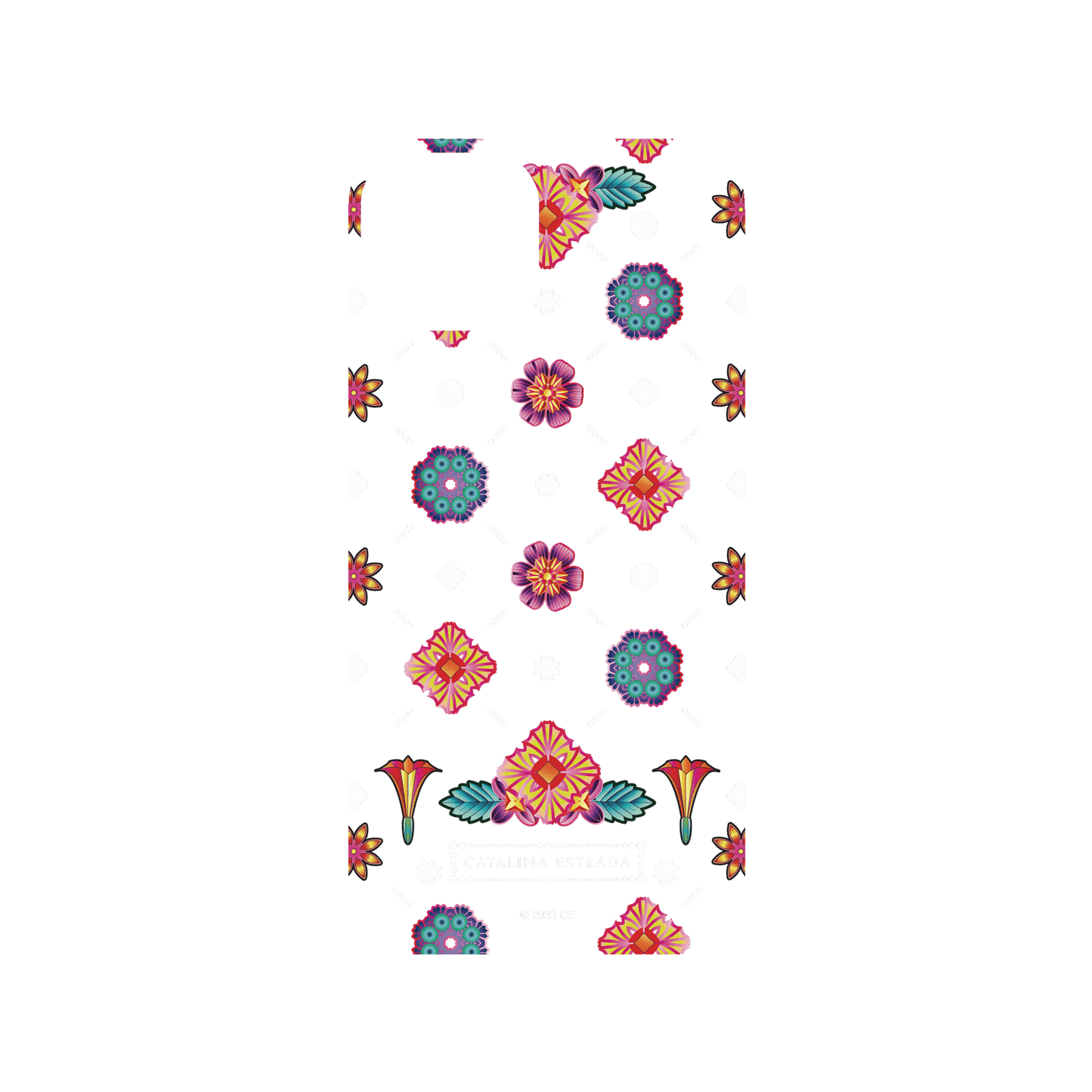 RHINOSHIELD X Catalina Estrada SolidSuit iPhone 14 Case - Flowers Stickers
