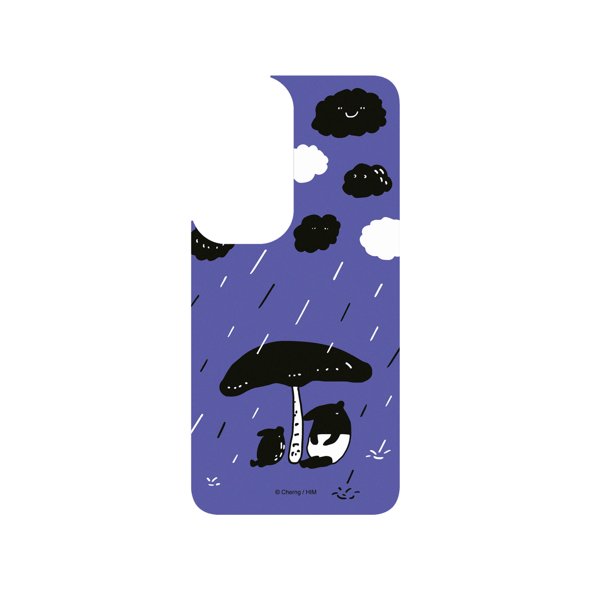 RhinoShield X LAIMO SolidSuit (MagSafe compatible) Samsung Galaxy S24 Case - It's Raining (Purple)
