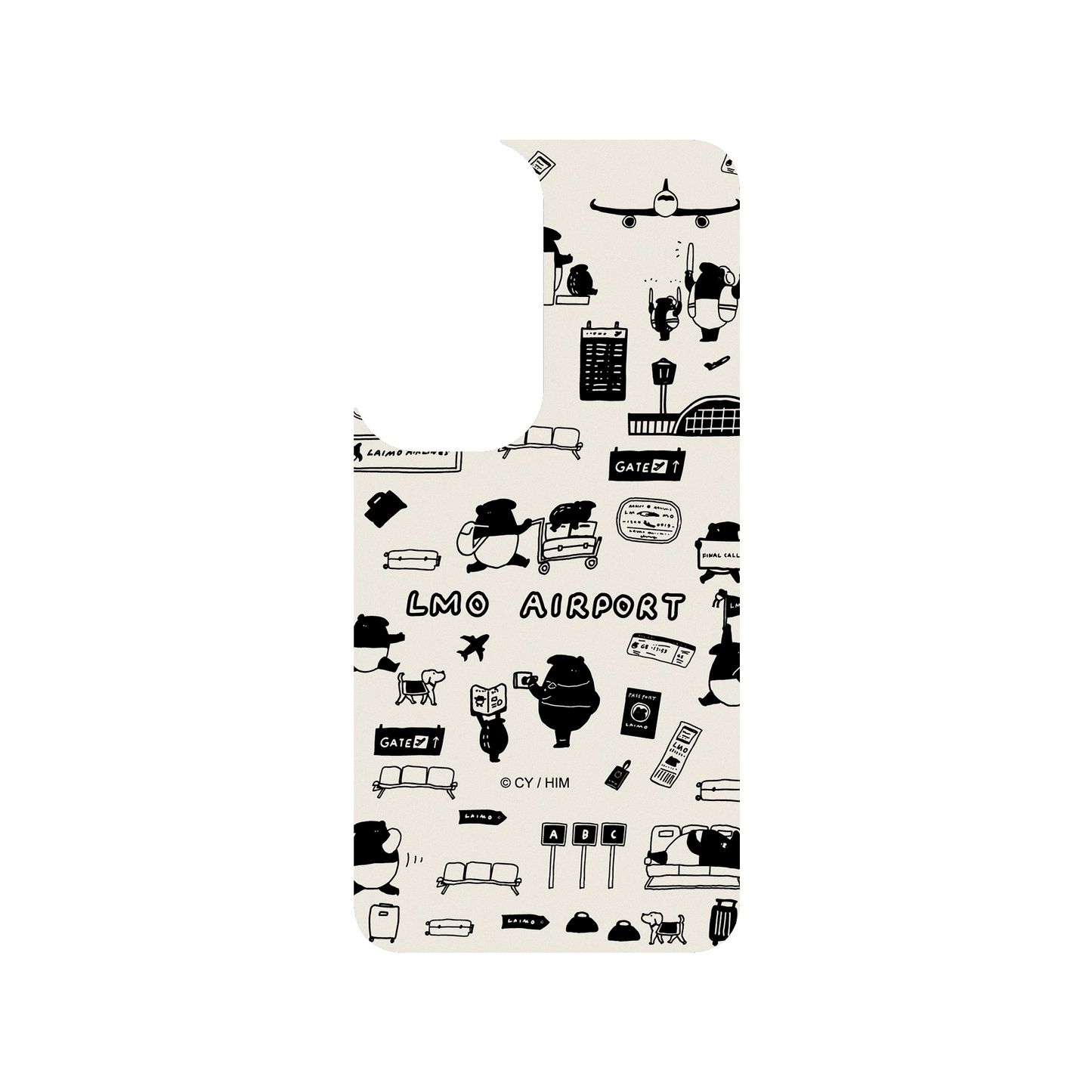 RHINOSHIELD X LAIMO SolidSuit Samsung Galaxy S23 Case - LMO AIRPORT